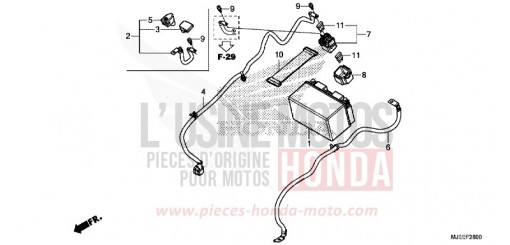 BATTERIE CB650FAH de 2017